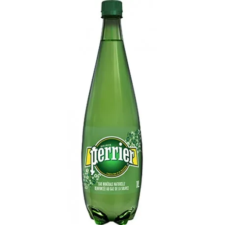 PERRIER CARBONATED NATURAL SPRING WATER 1 L PET BOTTLE