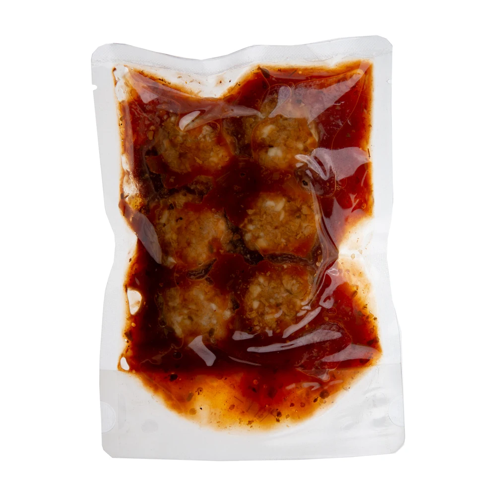 
GMP HACCP certified Plant-based vegan Meatballs in Custom Sauce Private Label 