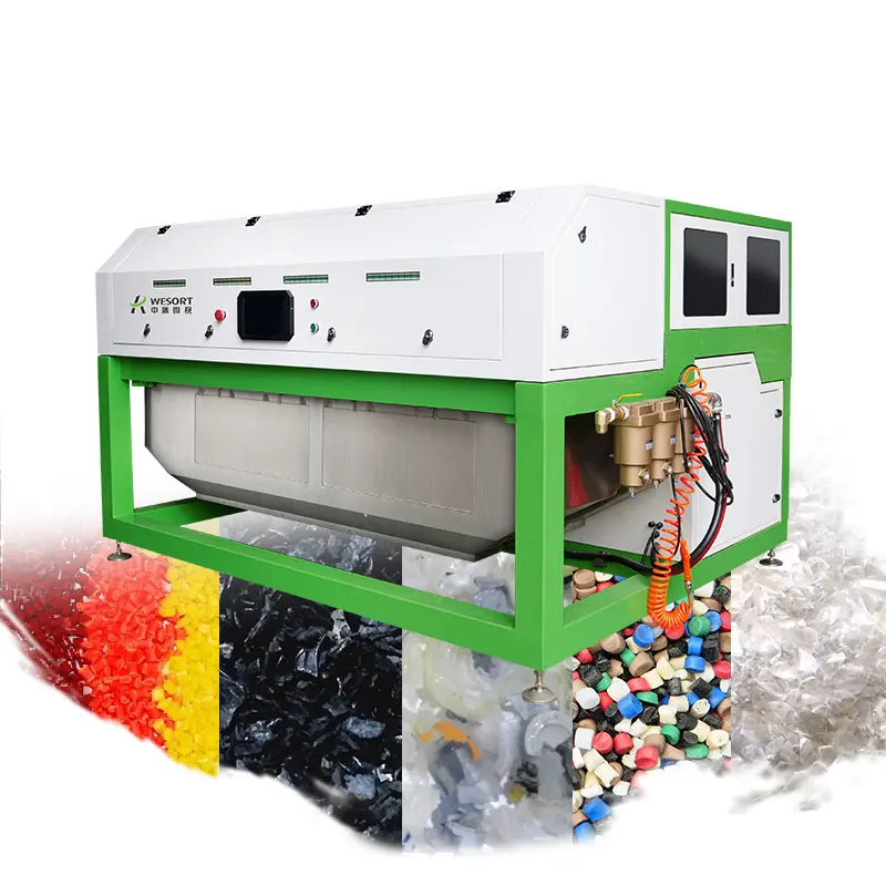 Waste Plastic Pet Pvc Pp Ps Flakes Granules Color Sorter Selector Color Sorter Color Sorting Machine