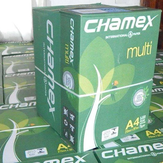 Wholesale A4 70gsm 75gsm 80gsm / Papel Resma Chamex Multi A4 75g Office papers