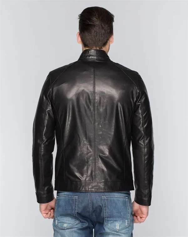 2020 New Arrived Leather Jacket for Men Genuine Leather Shell Racer Jacket Leather Fabric Regular Clothing Length