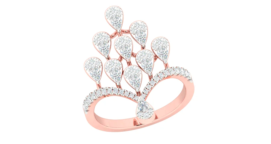 Sophisticated design Good looking design moissanite colorless diamond DEF Certified solitaire ring low price worldwide delivery