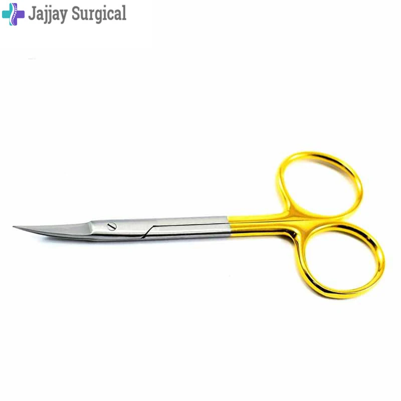 Немецкие нержавеющие ножницы Iris изогнутые или прямые TC супер резные тонкие золотые ручные