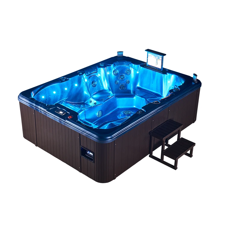 
New design DIY Garden outdoor wood fired hot tub spa 