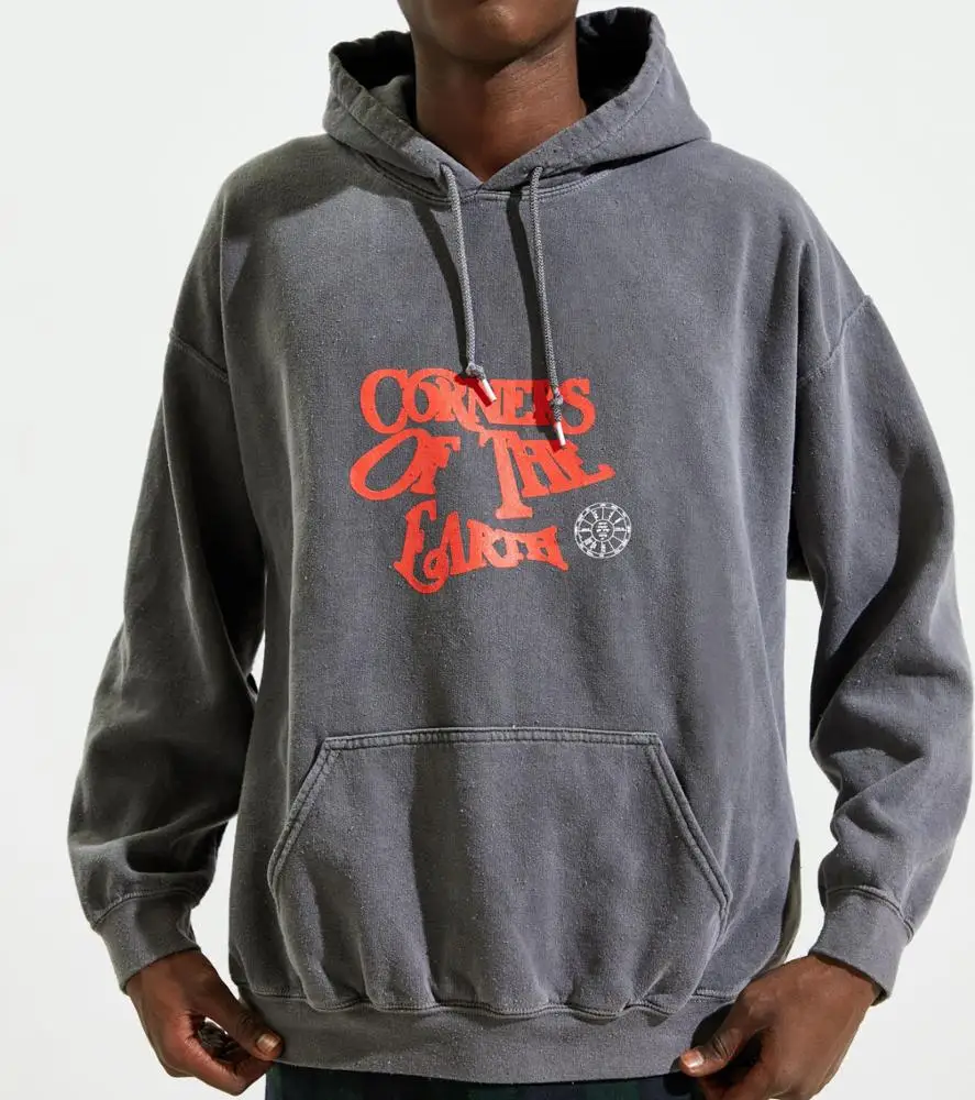 
OEM Printed 100% Cotton French Terry Custom Acid Wash Hoodie Stone Wash sale products 