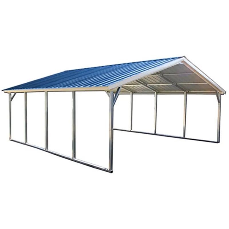 garden steel tube thick frame canopy fitting galvanize car parking truck roof top cover garage tent