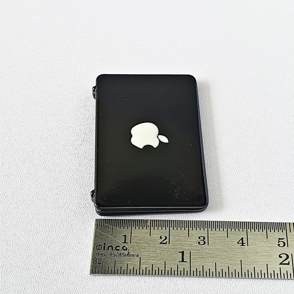 Dollhouse Miniatures Computer Laptop Black Macbook