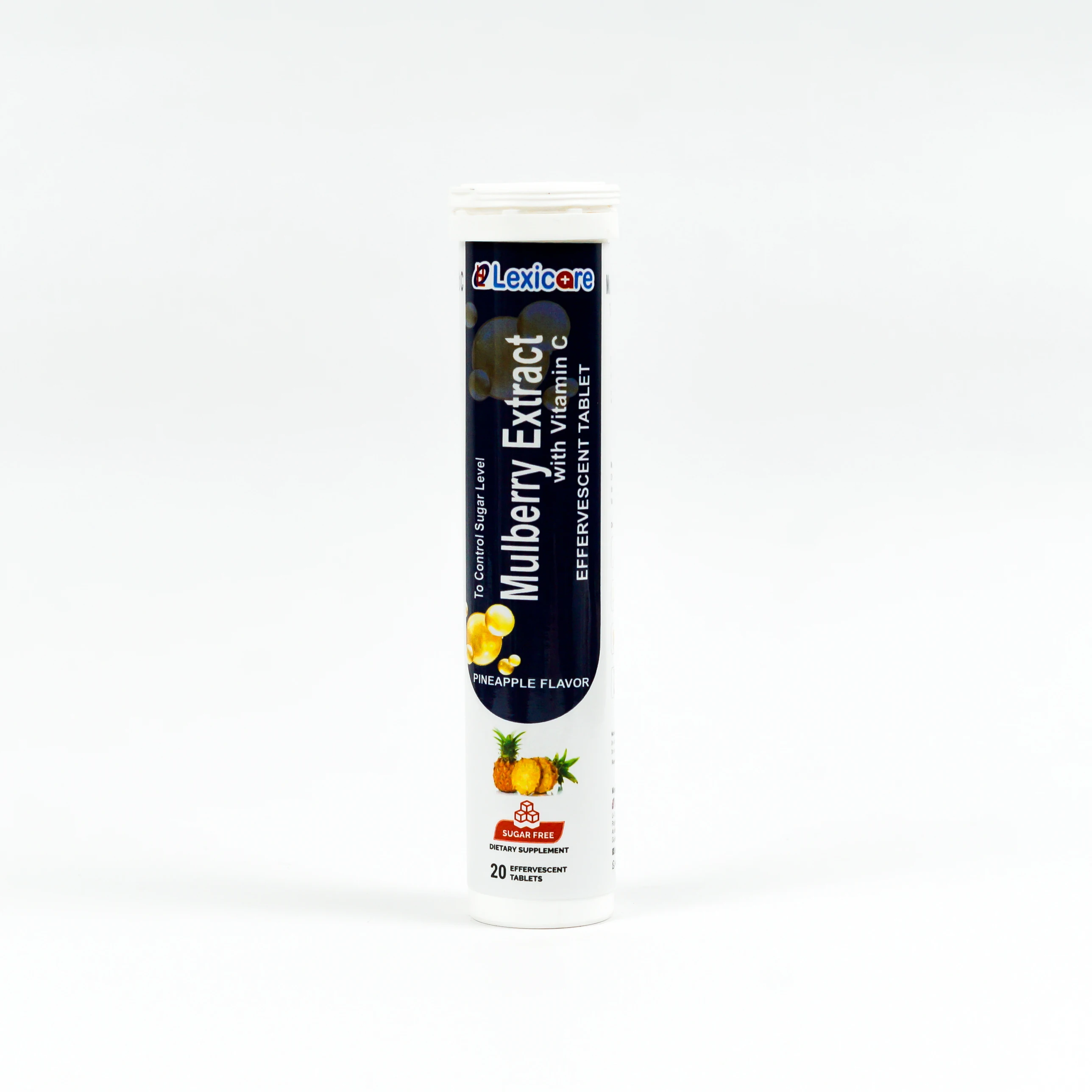 OEM High Quality Mulberry Extract with Vitamin C Effervescent Tablet with good taste and flavor for adult.