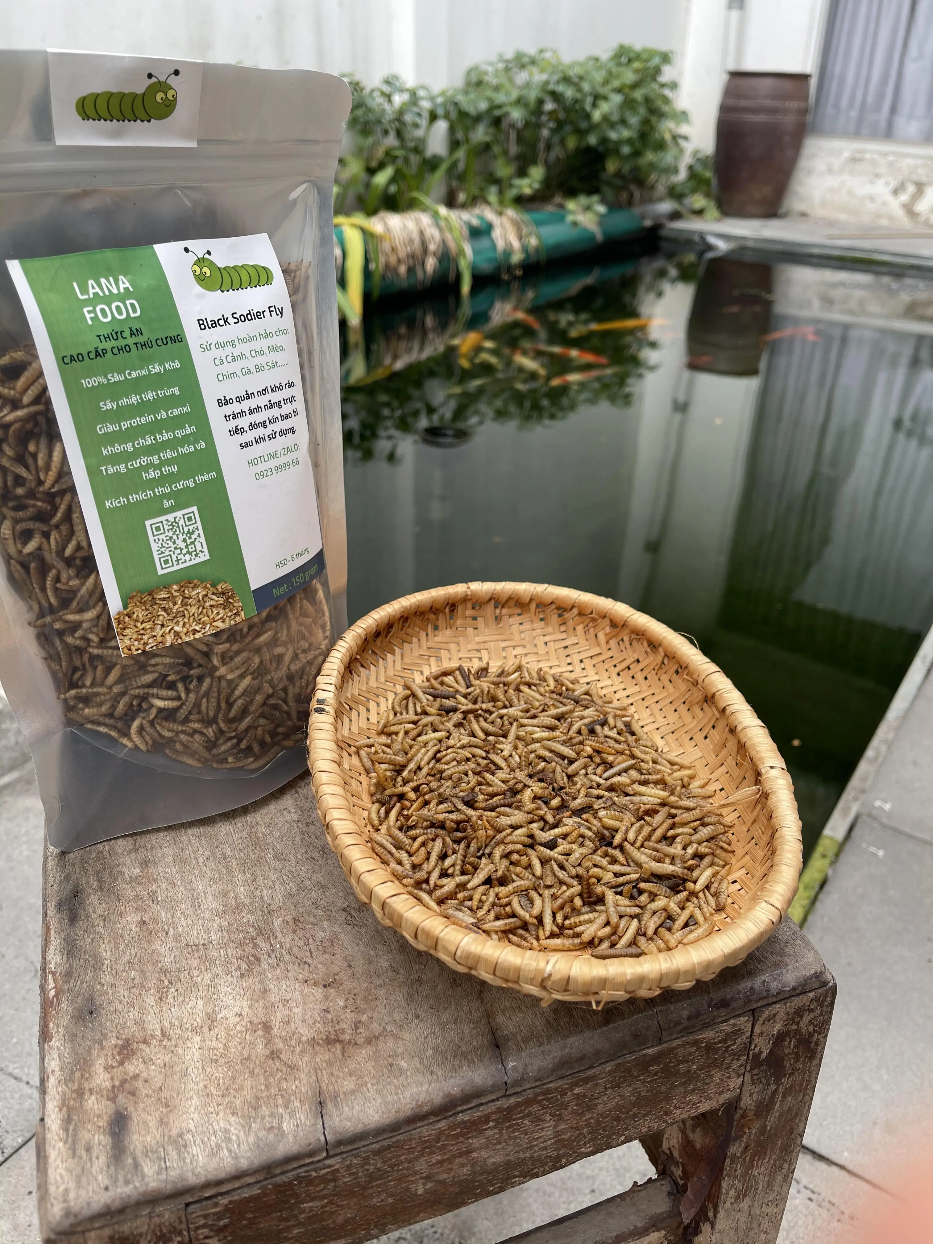 BBQ Natural Flavor Vietnam Home Pet Products Food Dried black soldier fly With 1kg Bag Packaging for animals