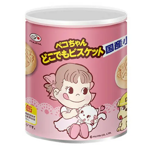 
FUJIYA Pekochan to go buscuit can 