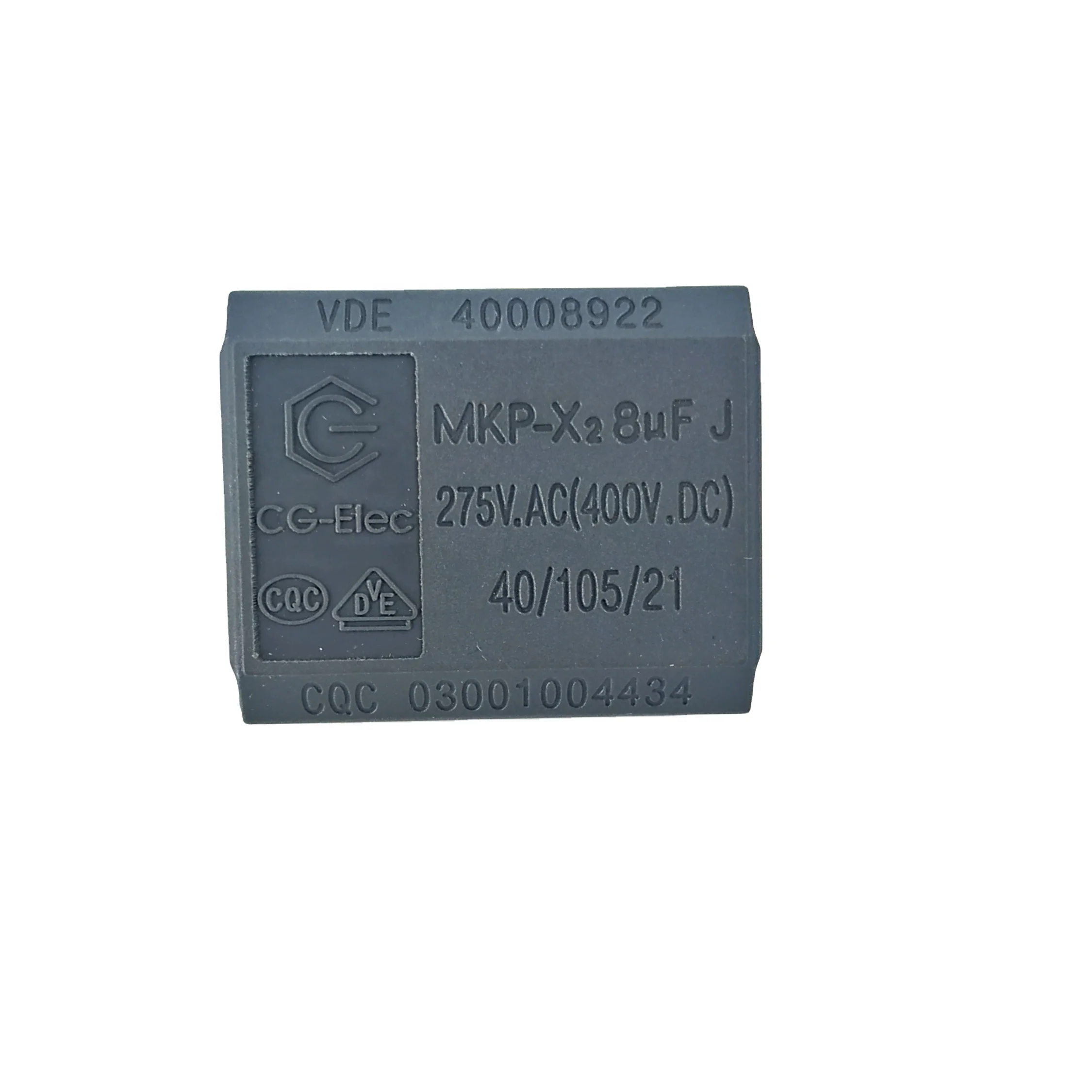 super price 275vac 8uF 275vac 400V.DC induction cooker mkp-x2 capacitor ac capacitor