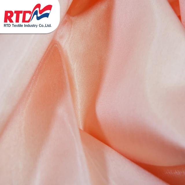 RTD  Swiss Silk 100% Polyester Fabric Premium Grade Products For Garment - Coral WD1307