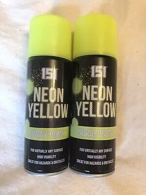 High Quality Multi Purpose Neon Gloss Yellow Paint Spray Glossy Yellow Spray for Wood Metal Brick and Any Surface