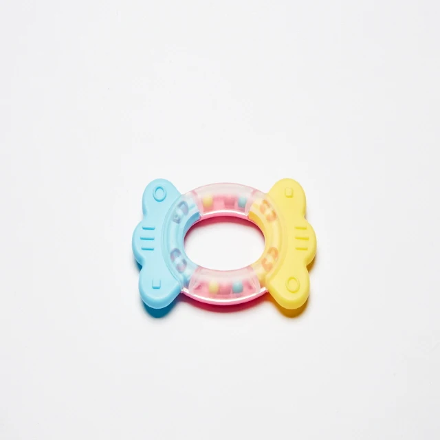 BPA Free Baby Chew Teething Toys Teether Fox Silicone and Wood Ring Soft Laser Bag OEM Customized Head Mold Animal Toxic Logo