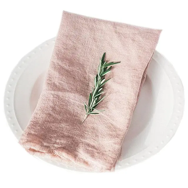 Легкие скатерти в виде роз, столовые салфетки, современные салфетки ручной работы с логотипом, простые очень мягкие удобные льняные салфетки на заказ