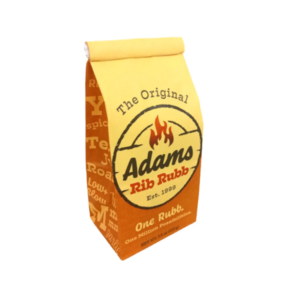
The Original Adams Rib Rubb, 7.5oz Bag High Quality Jumbo BBQ Seasoning Packet 