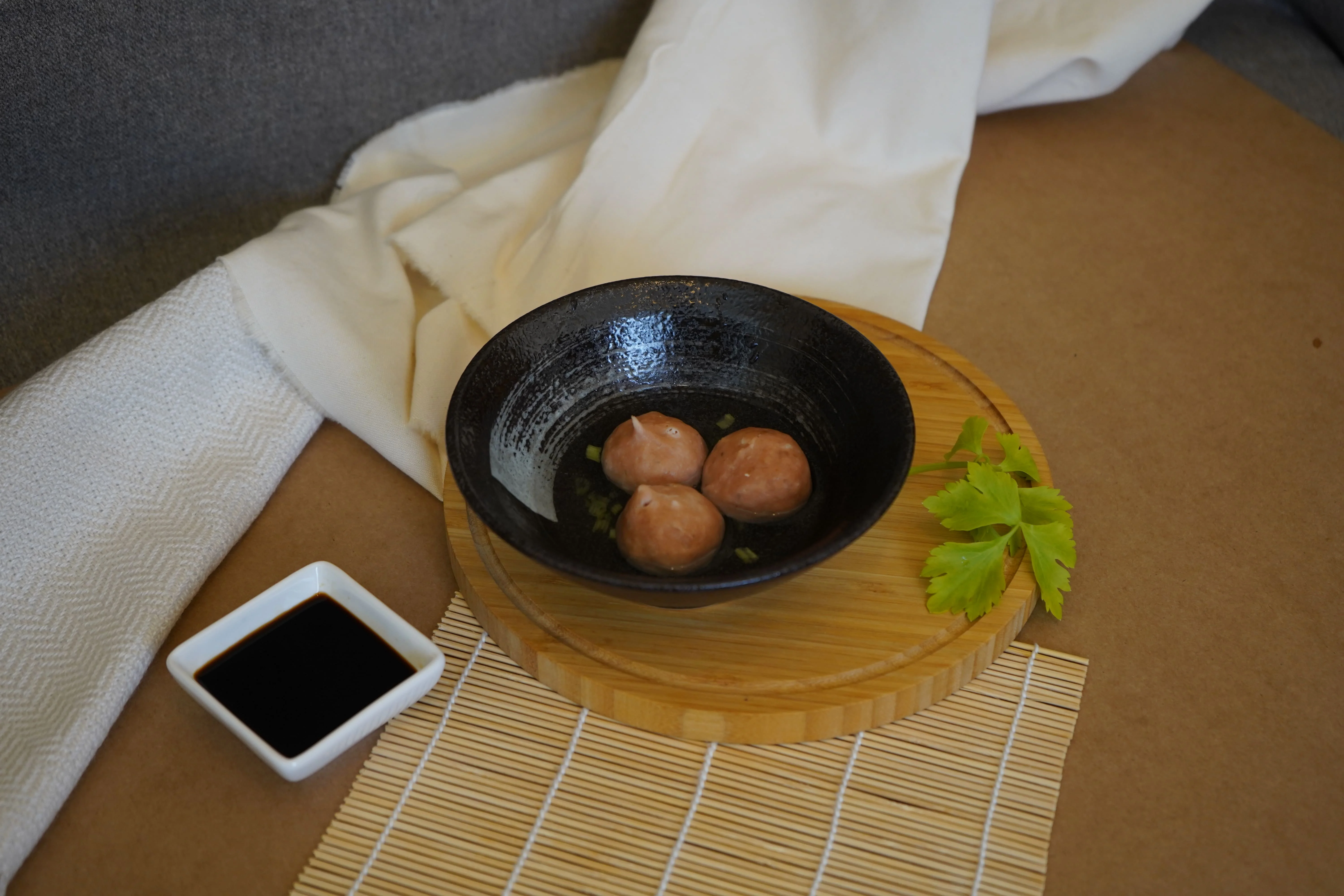 Taiwan famous tasty spicy tofu pork fish ball from Li An Shin