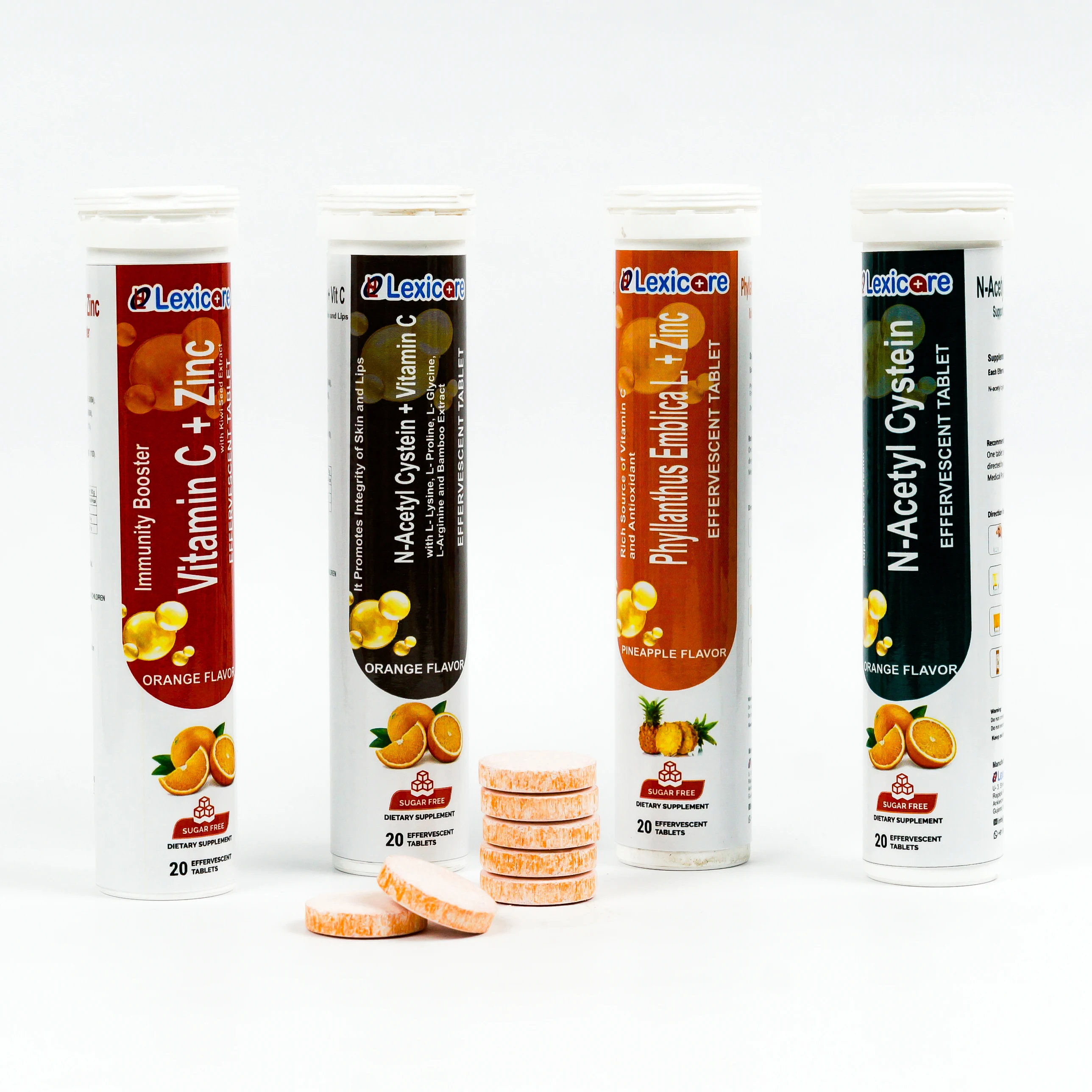 OEM Healthy Dietary Instant Drink High Quality  Vitamin C with Zinc Effervescent Tablet with good taste and flavor for adult.