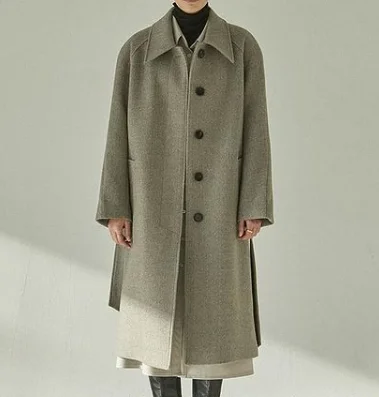 
Women name wool coat Made in Korea 