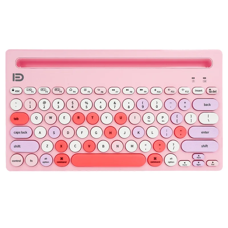 Multimedia Color Round Key Keyboard  Use For Tablet and Laptop