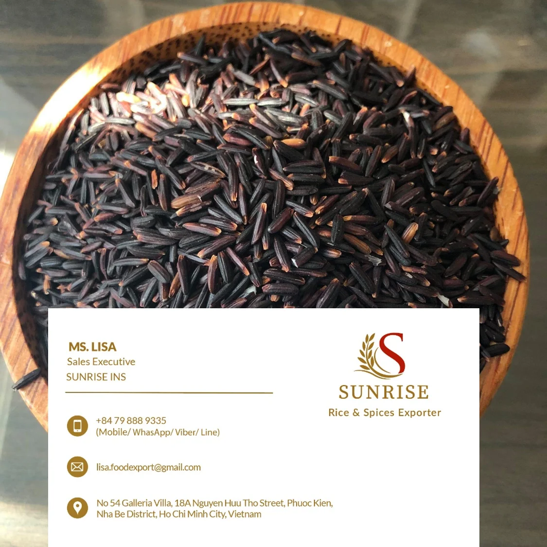 Wholesale Viet Nam High Quality Aromatic Rice Black Purple 5% standard Organic Good Price - Lisa 0084798889335
