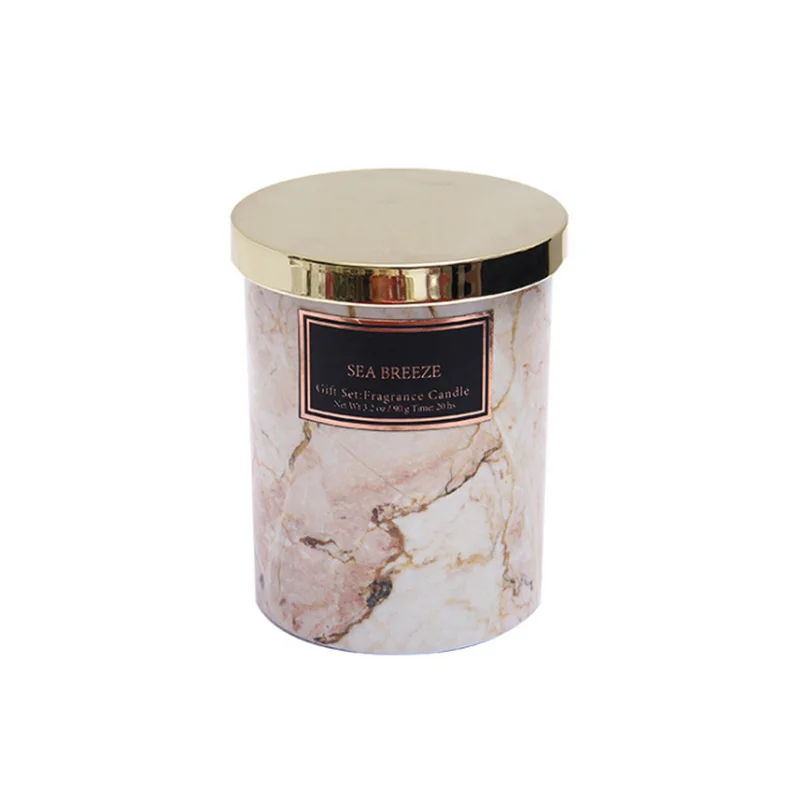 Private label luxury aroma candles aromatherapy in customize color 16 oz candle jars with lids