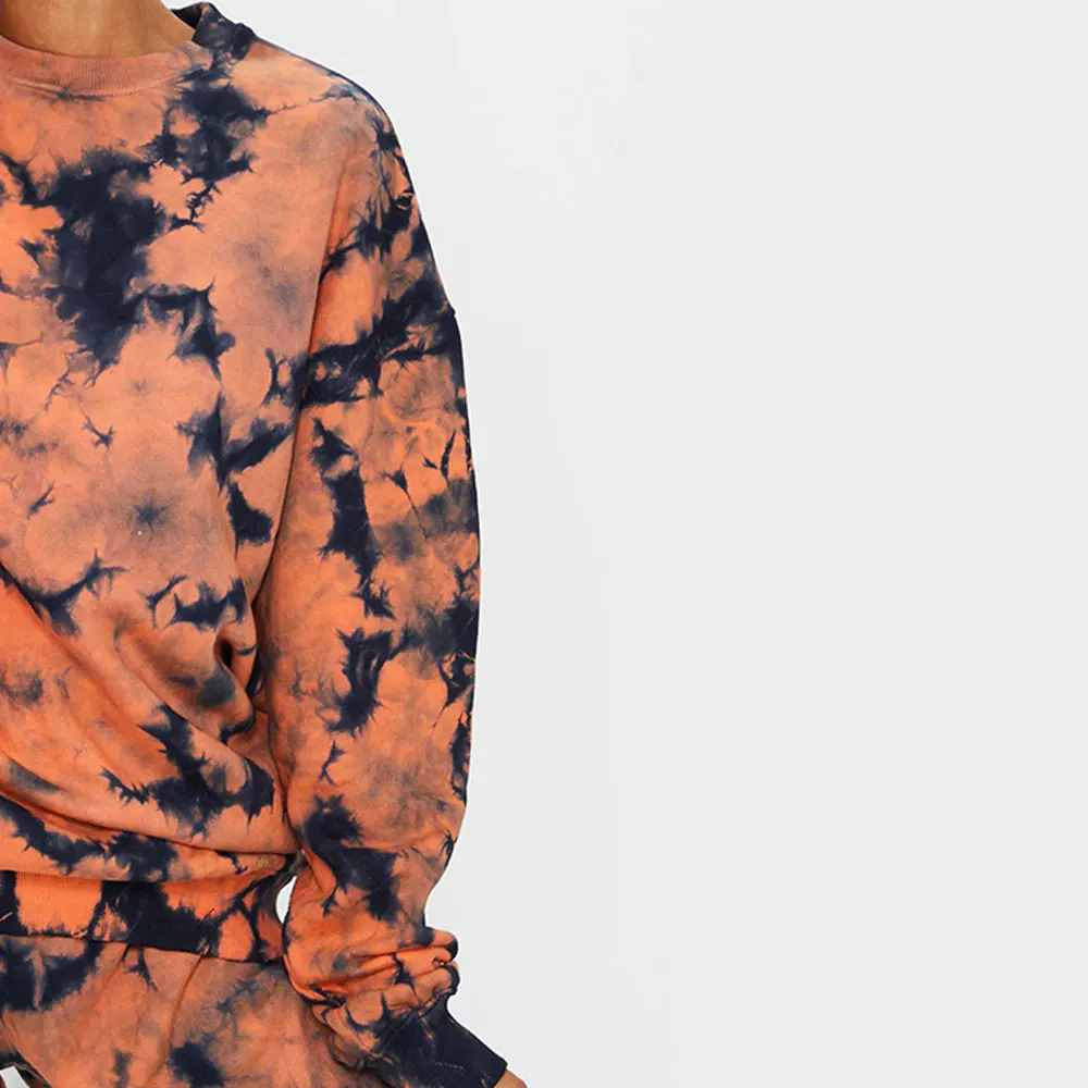 Custom Ladies Tracksuits Joggers Suits Set Track Suits Sweat Suit Womens Tie Dye 2 Piece Set Wholesale