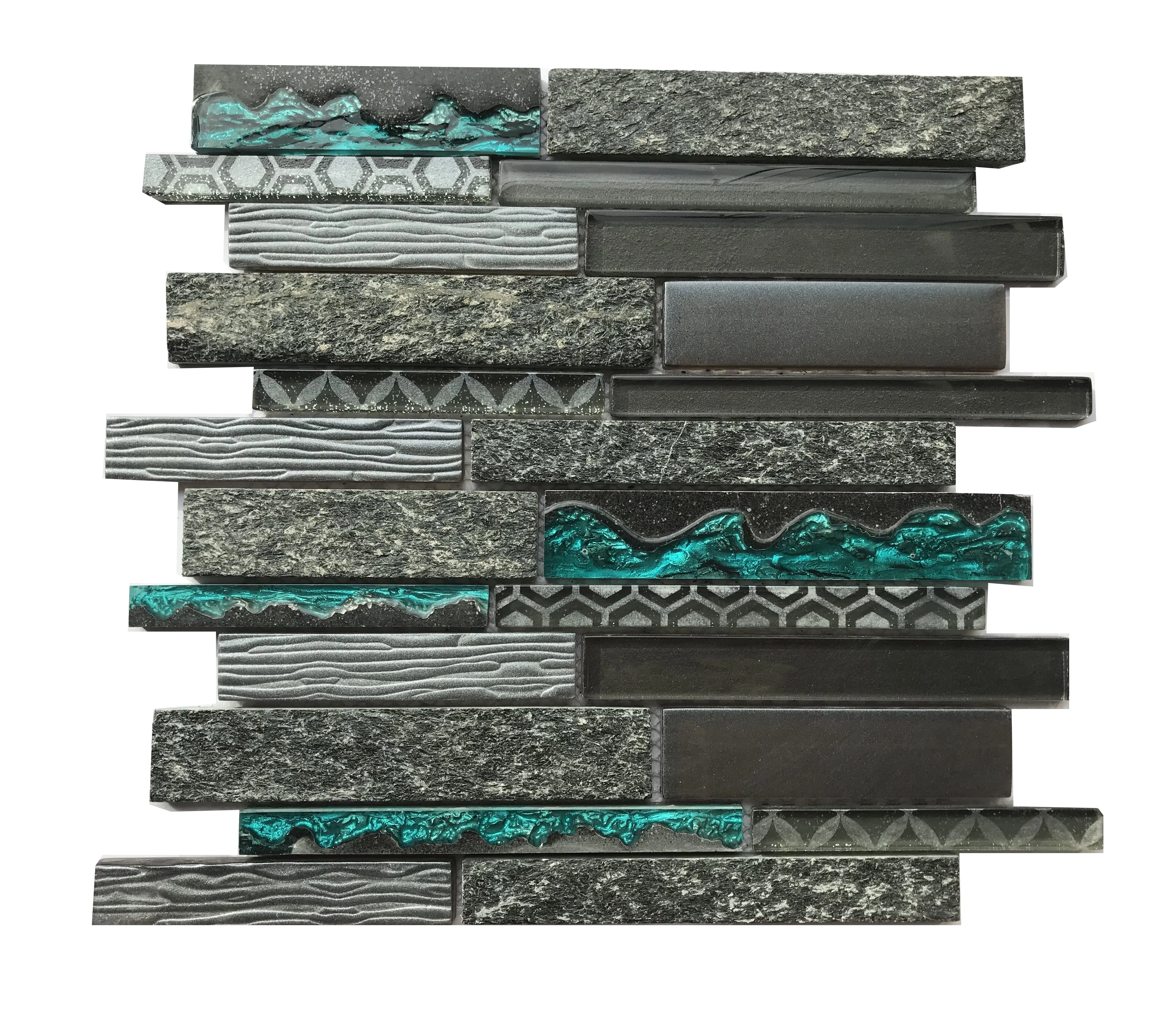 
Best quality tile and mosaic mixed color glass mosaic for wall 