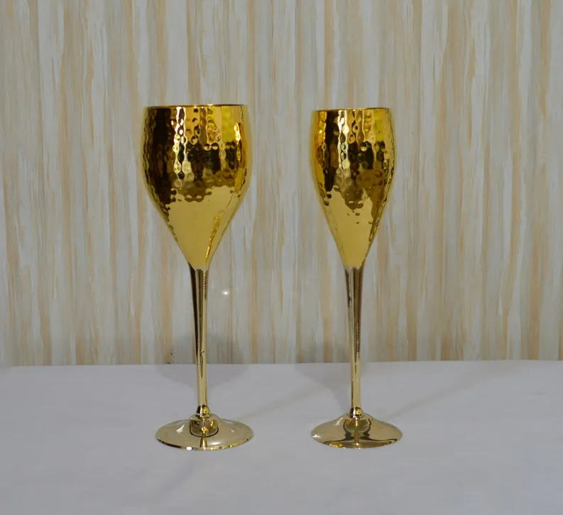 Fancy Hot Royal Brass Shining Polish Wine Goblet Glass For Home Hotel Bar Antique Royal Brass Goblet Glass Hot Sale Wine Goblet