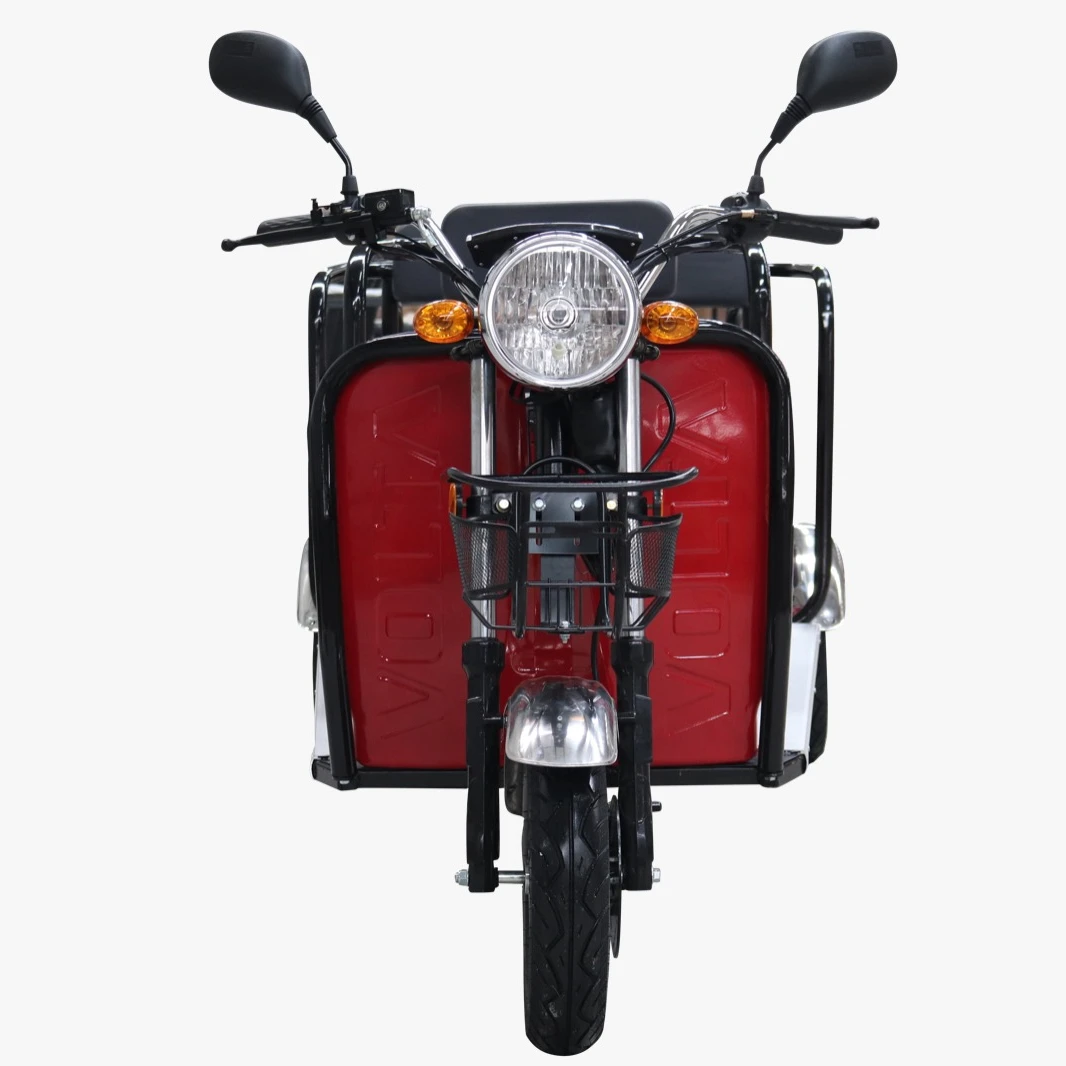 
 Электрический трицикл VOLTA VM5, многоместный пассажирский транспортер, красный, 1000 Вт, Сделано в Турции  