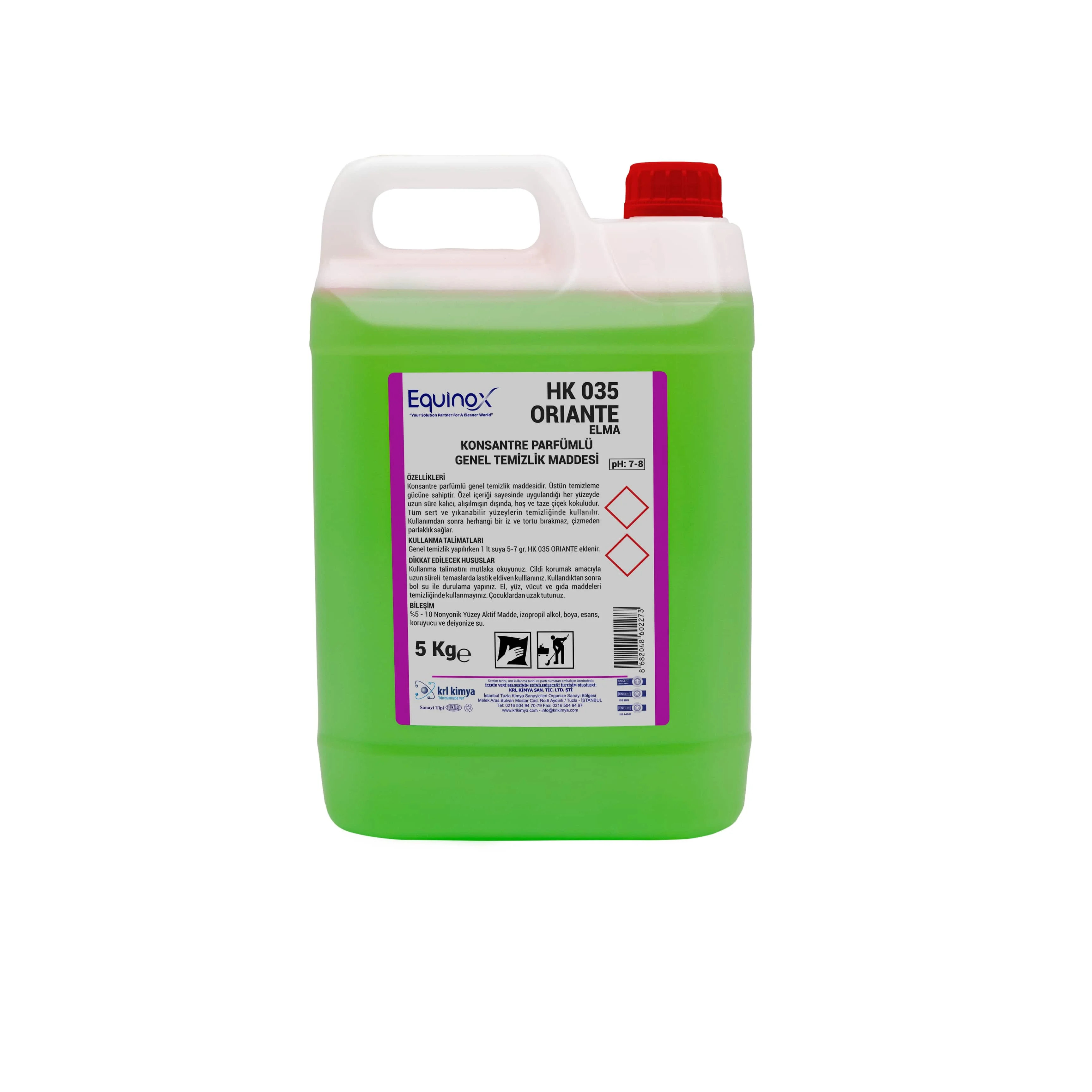 Oriante Green Apple Aromatic Concentrated Perfumed General Cleaning Agent 20KG