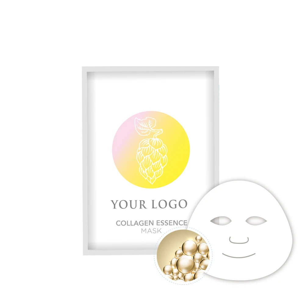 
Free Shipping private label collagen bio cellulose facial mask 
