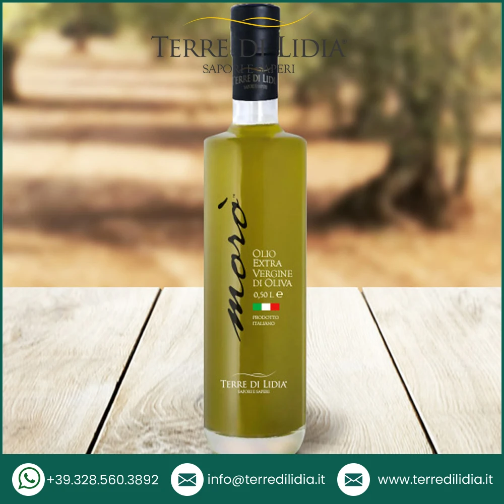 Made in Italy Premium Quality Italian Extra Virgin Olive Oil Bottiglia Moro 0.5 L