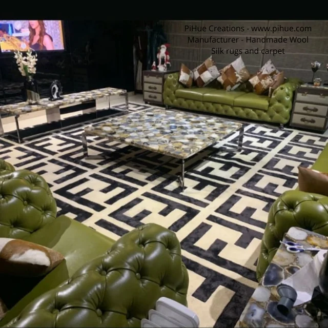 FF Casa Carpet Low Cost FF Rug Teppich High End F Design Area Rug Hand Tufted Carpet and Rug 3d Carpet Modern Rectangle IN;34648