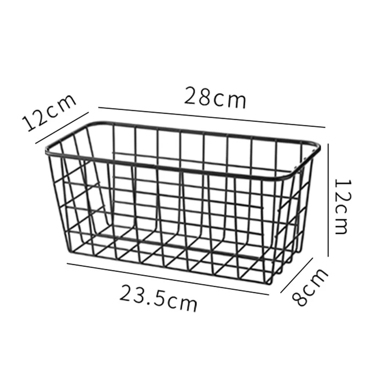 Modern Laundry Decorative Iron Organizer Basket Storage Metal Wire Mesh Baskets