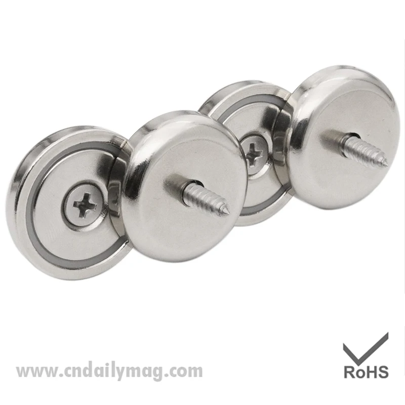 Cabinet Door Magnets 4 Pack Magnetic Door Catch Stainless Steel Drawer Magnet Catch for Sliding Door Closure