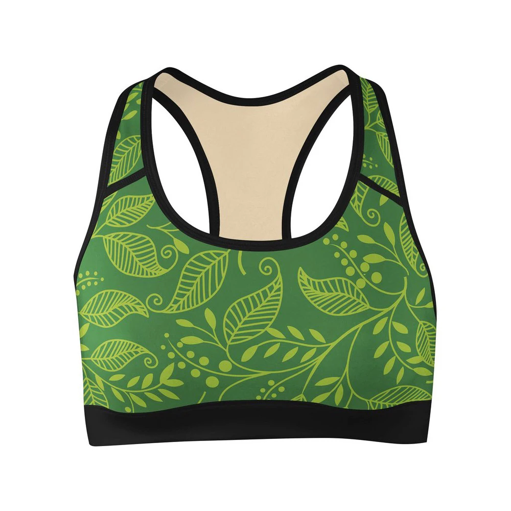  Высокая ударная изготовленный на заказ стильная одежда с цветочными мотивами для сублимационная печать под бюстгальтер спортивная | Высокое качество быстросохнущая фитнеса женщин