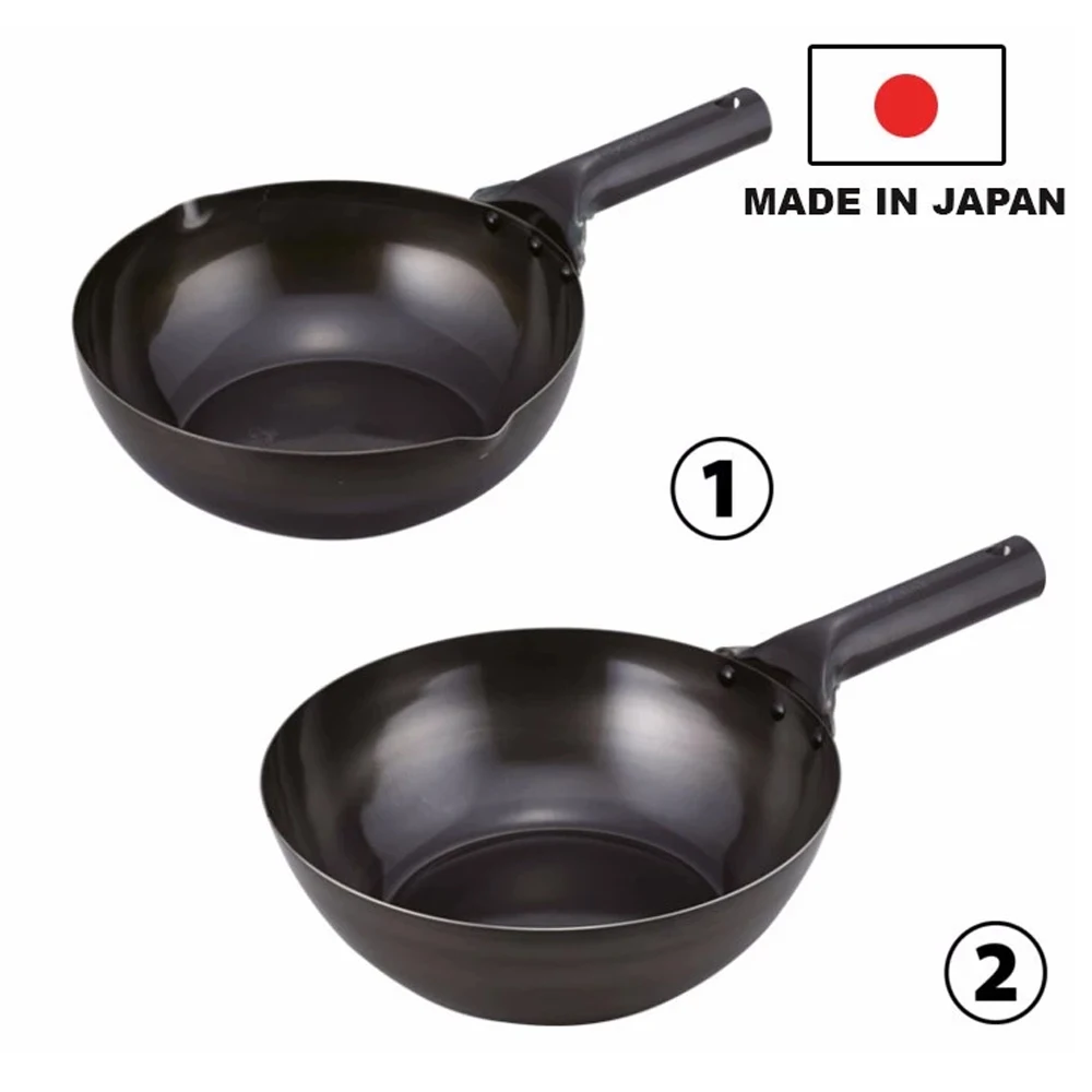High-end and easy to clean non-stick frying pan with solid cast iron made in Japan