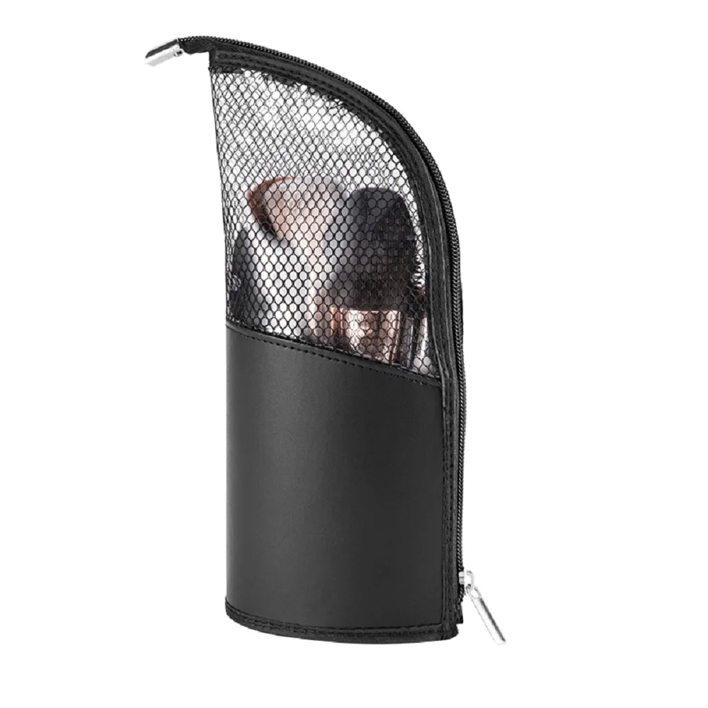 Compact and convenient and retractable polyester cosmetic bag Plastic makeup brush bag