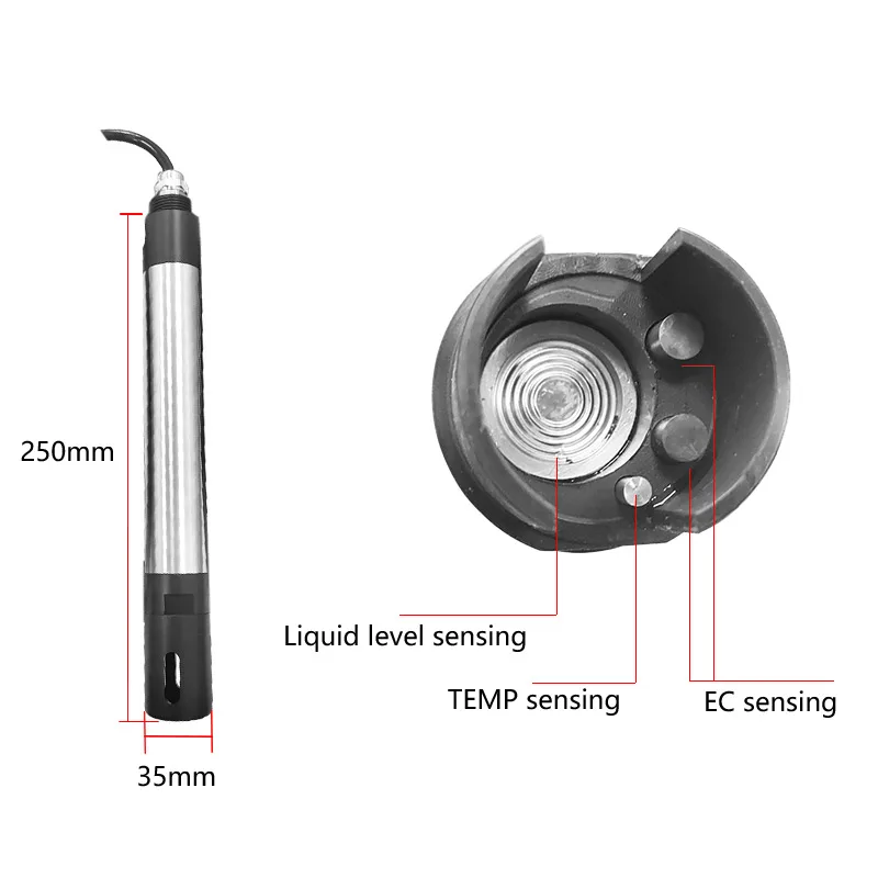 RS485 Conductivity Pressure Temperature Sensor Three in One Probe Liquid