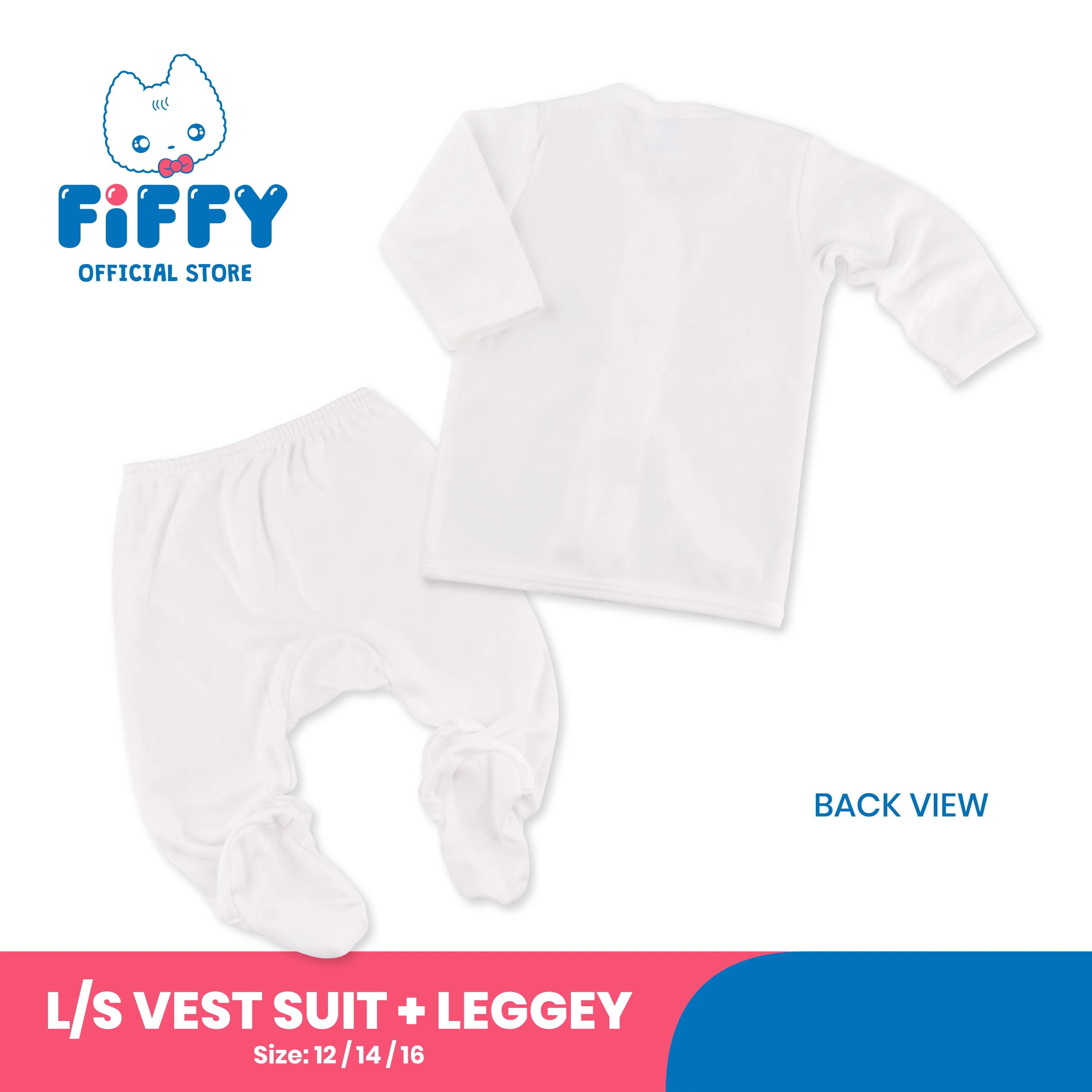 
FIFFY Baby Long Sleeve + Leggy Vest Suit 