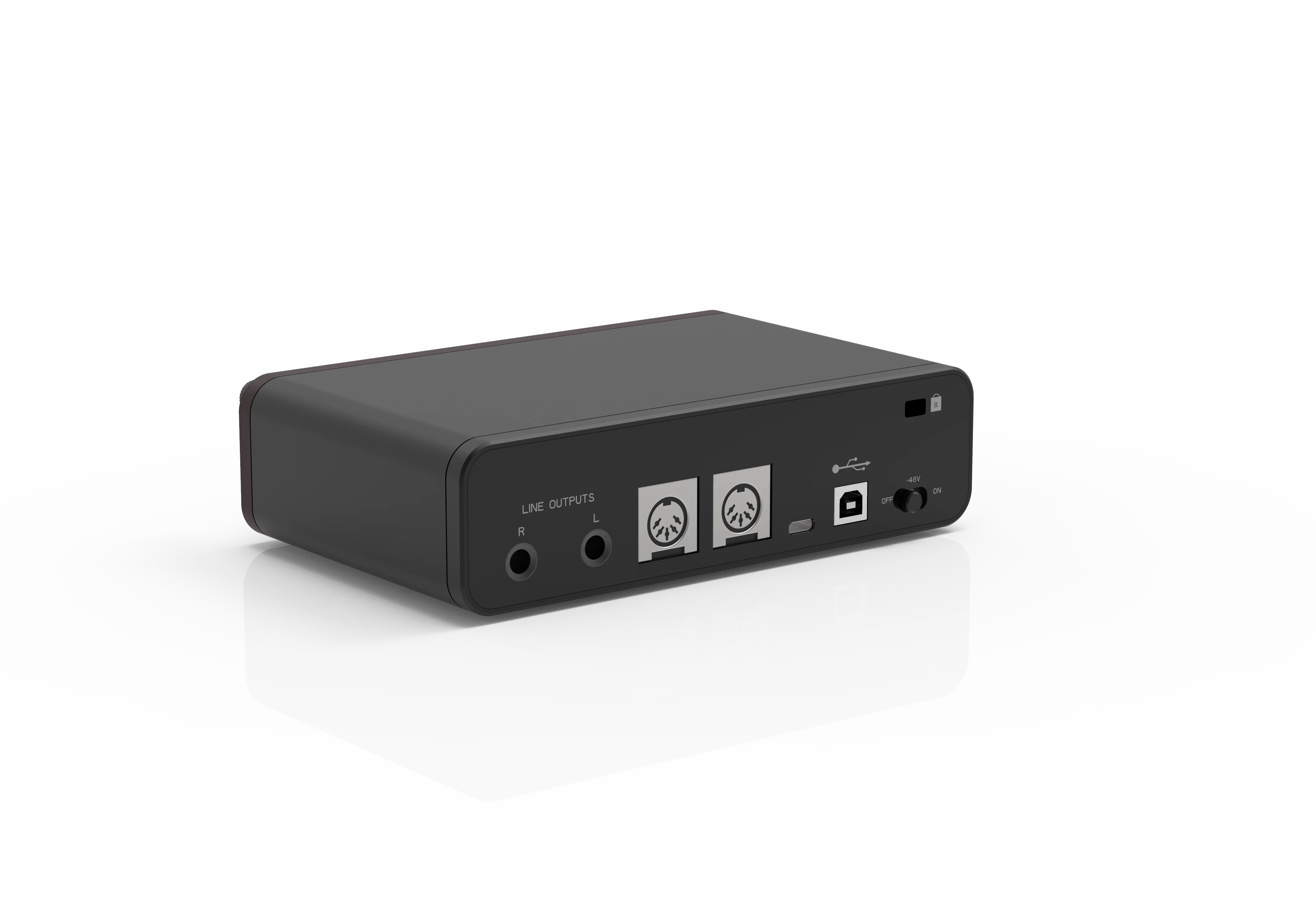 True Stereo Sound Card High definition recording Audio interface with MIDI function