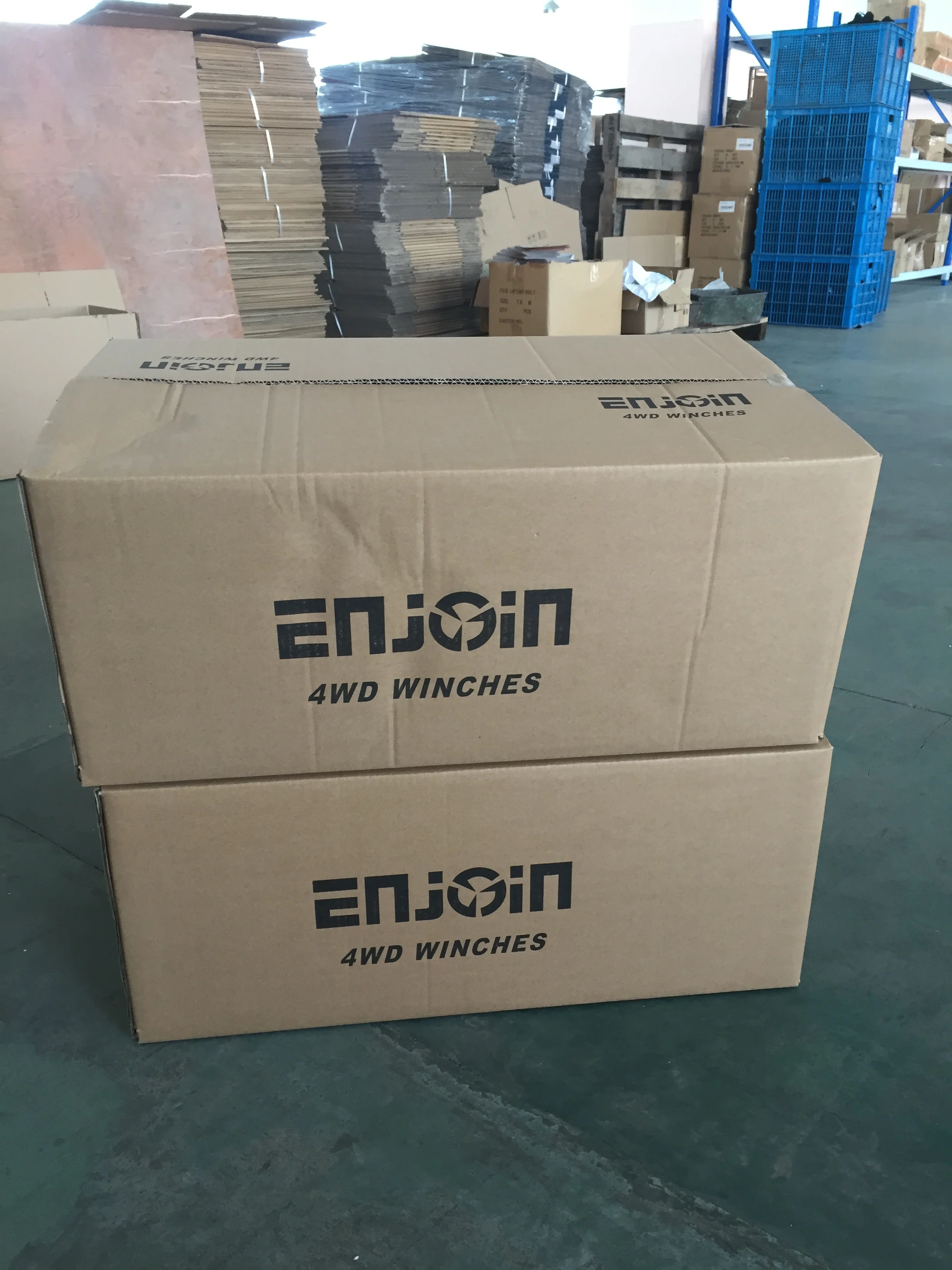 ENJOIN 12V 13500lbs winch OEM 4X4 Wholesale 13500lbs with Synthetic Rope 4x4 Offroad Accessories Electric Winch