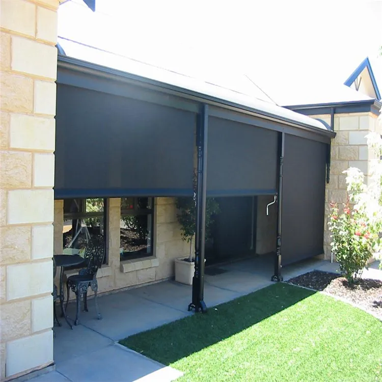 Venetian Blinds Aluminum  Motorized Weather Resistant Outdoor Zebra Blinds Price Sunscreen Shade Roller Blinds Glass