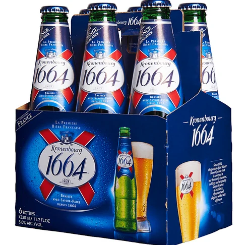 Пиво 1664 blanc в бутылках 25cl и 33cl