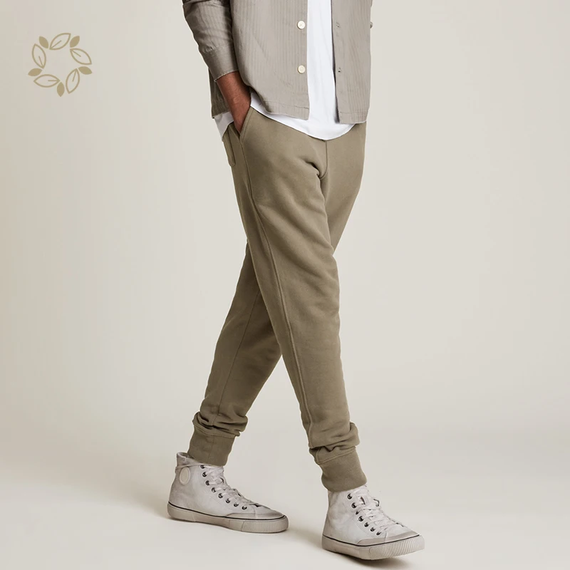 Organic cotton jogger sweatpants sustainable plain sweatpants eco friendly sweatpants joggers for men
