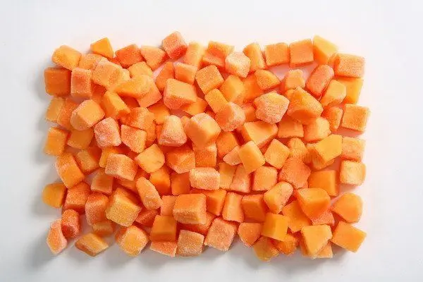 Frozen papaya chunk  from fresh papaya - Best Price -  Fruit Sweet - 12 months shelf life