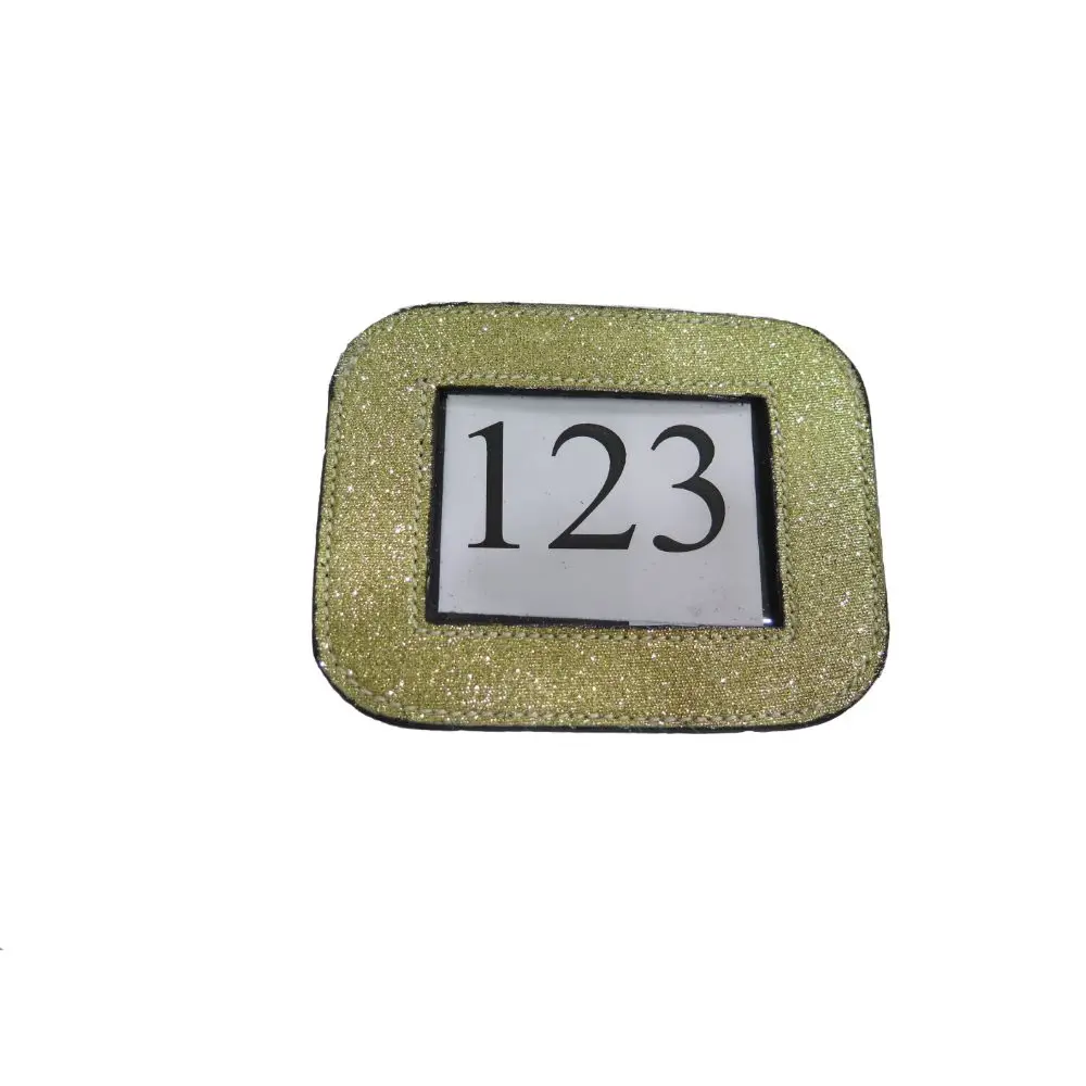 Export Quality Glitter Number Holder in Cheap Price Bridle Numbers Dressage Number Holders Equestrian Horse Racing