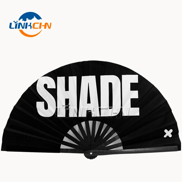 33cm advertising custom fabric folding kungfu fan