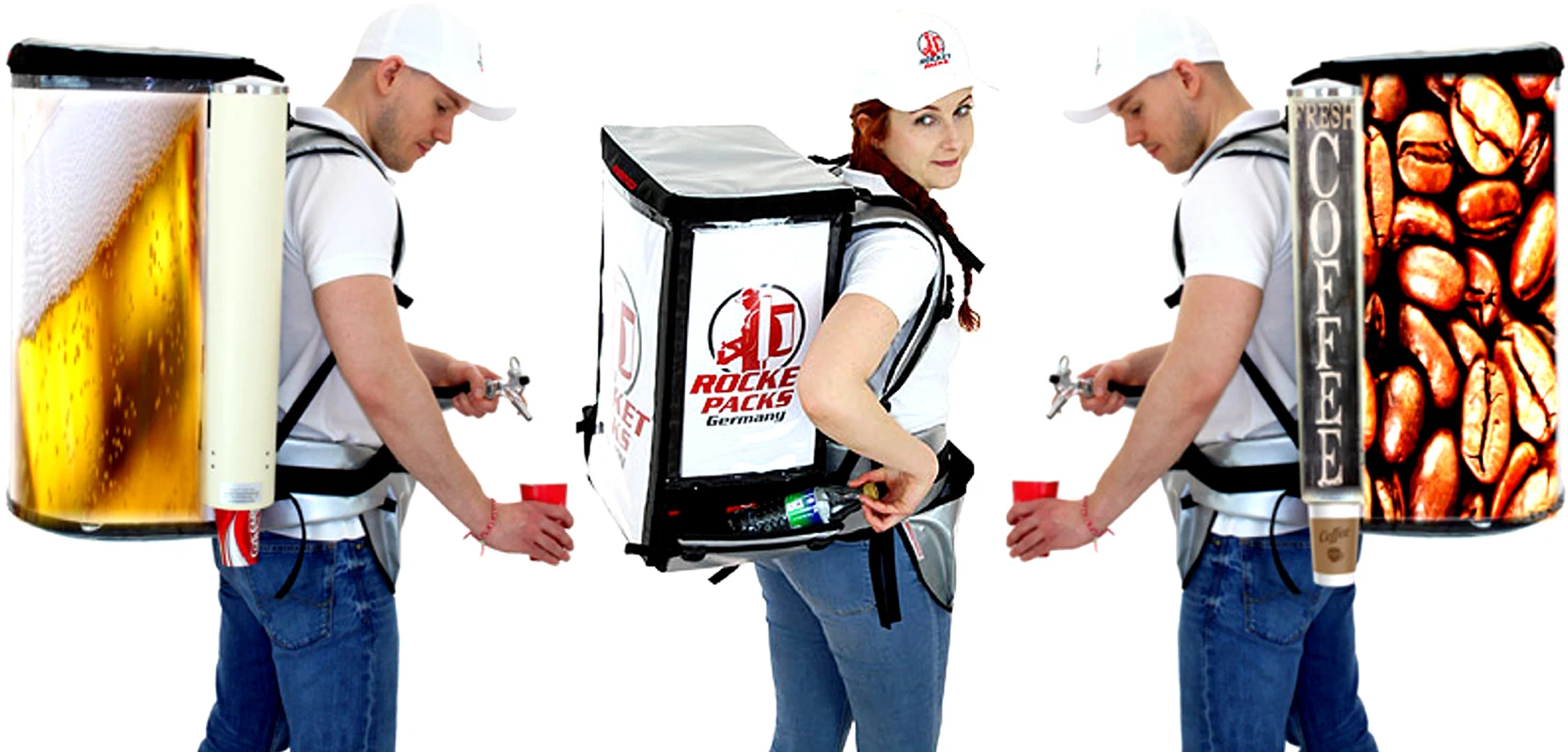 Backpack Drink Dispenser for 19 Liter Beer Cola Coffee - vendor vending seller  hawker  mobile  portable